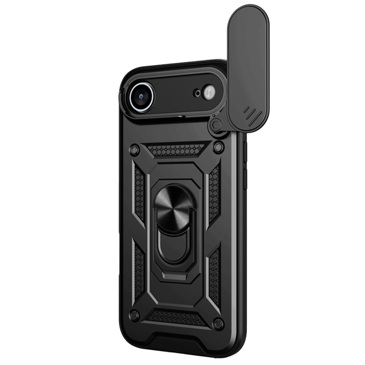 Apple İphone 17 Air Pars Lens Yüzüklü Silikon - Siyah Apple İphone 17 Air Pars Lens Yüzüklü Silikon - Siyah