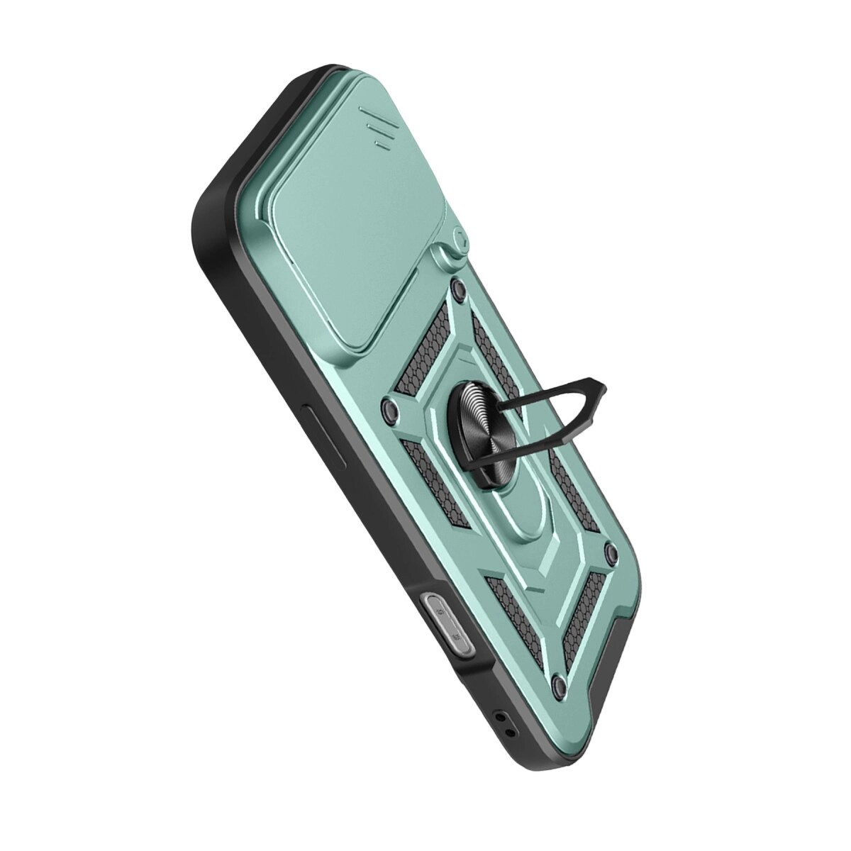 Apple İphone 17 Pro Max Pars Lens Yüzüklü Silikon - Yeşil Apple İphone 17 Pro Max Pars Lens Yüzüklü Silikon - Yeşil