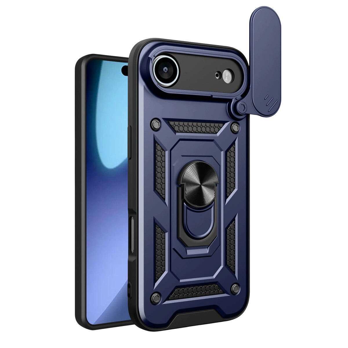 Apple İphone 17 Air Pars Lens Yüzüklü Silikon - Lacivert Apple İphone 17 Air Pars Lens Yüzüklü Silikon - Lacivert