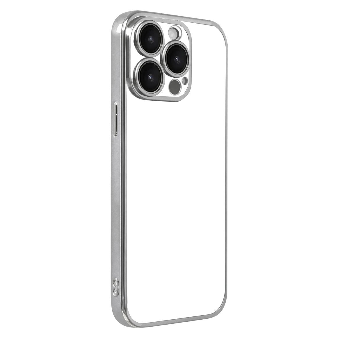 Apple İphone 15 Pro Max Razer Lensli Silikon - Gümüş Apple İphone 15 Pro Max Razer Lensli Silikon - Gümüş