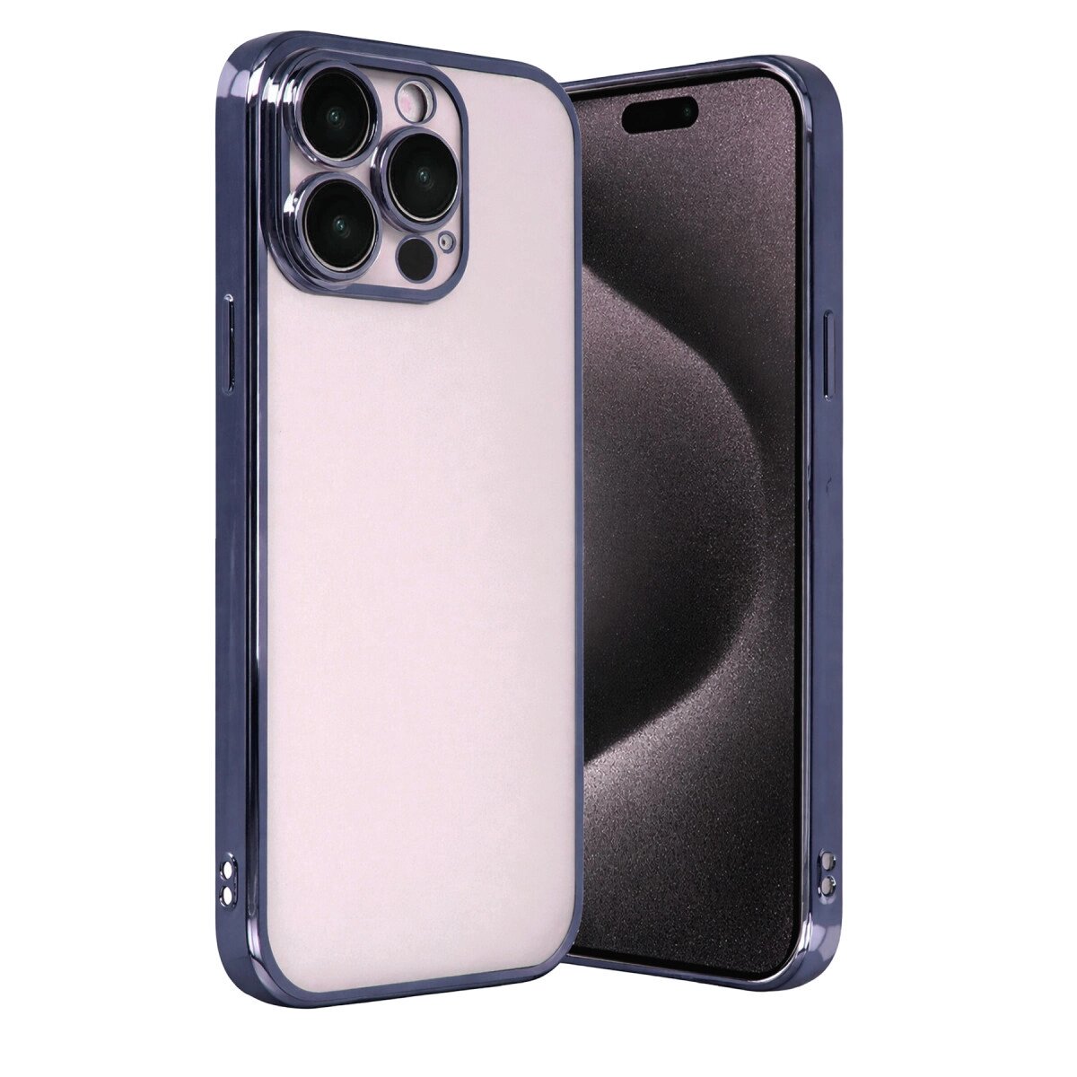 Apple İphone 15 Pro Max Razer Lensli Silikon - Lacivert Apple İphone 15 Pro Max Razer Lensli Silikon - Lacivert