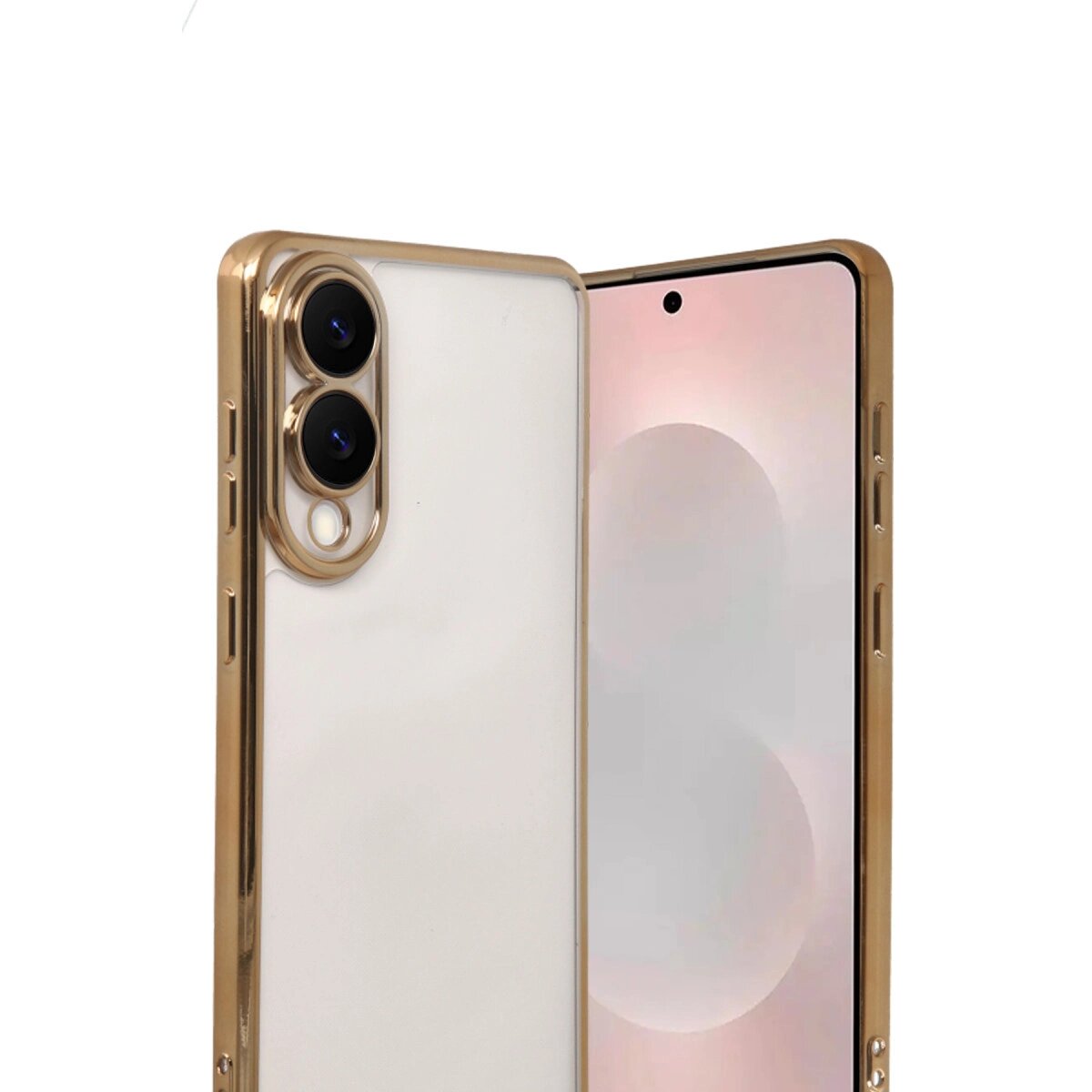 Samsung Galaxy S25 Edge Razer Lensli Silikon - Gold Samsung Galaxy S25 Edge Razer Lensli Silikon - Gold