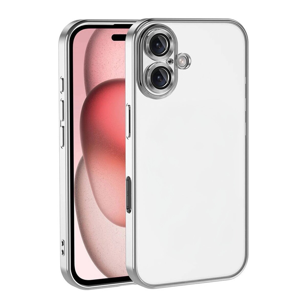 Apple İphone 17 Razer Lensli Silikon - Gümüş Apple İphone 17 Razer Lensli Silikon - Gümüş
