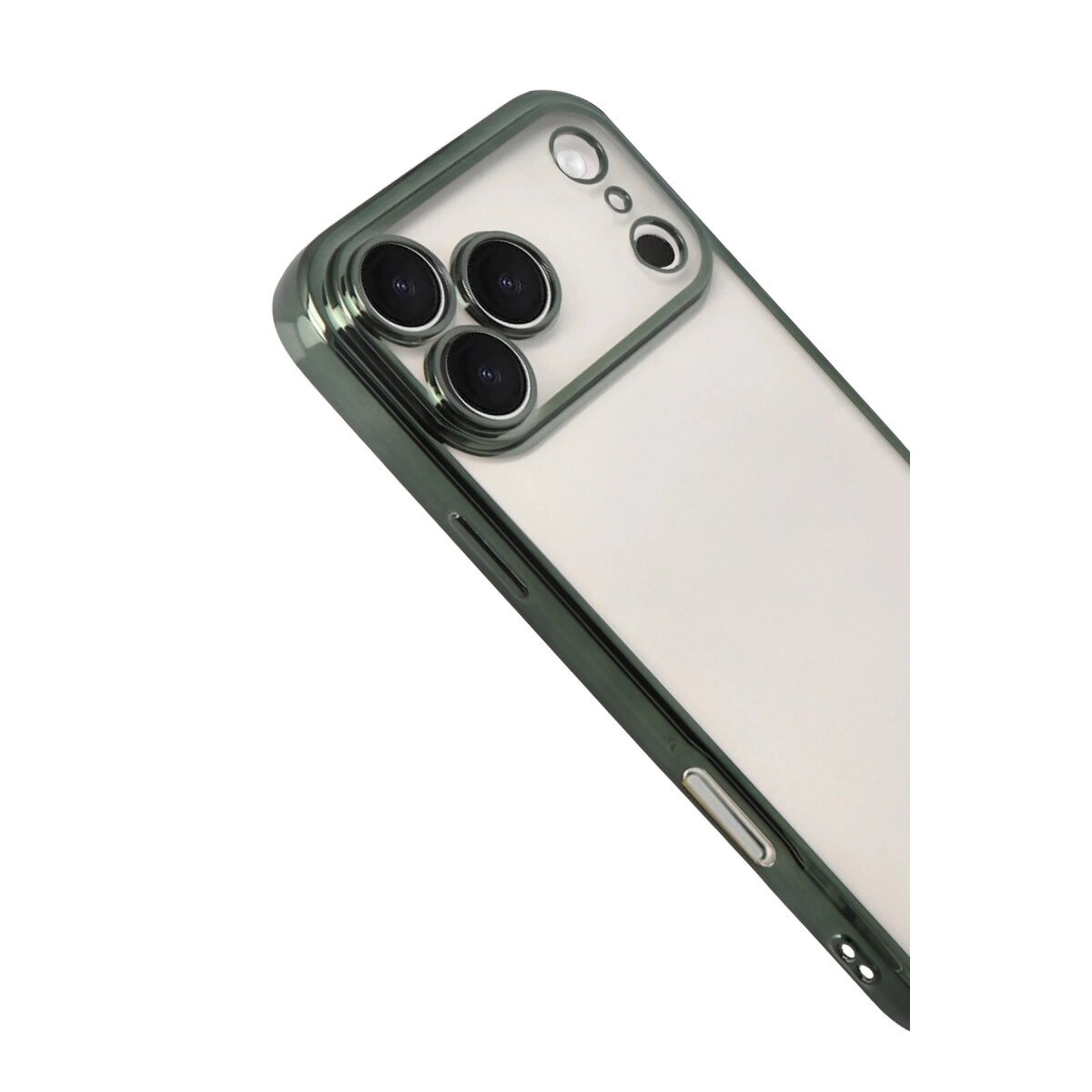 Apple İphone 17 Pro Razer Lensli Silikon - Yeşil Apple İphone 17 Pro Razer Lensli Silikon - Yeşil