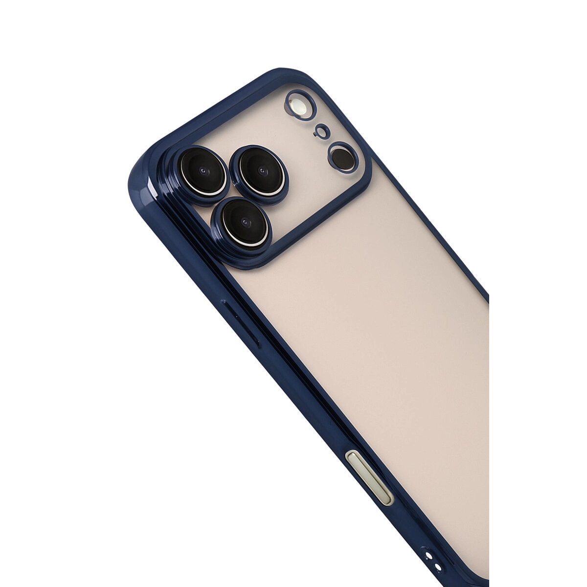 Apple İphone 17 Pro Max Razer Lensli Silikon - Lacivert Apple İphone 17 Pro Max Razer Lensli Silikon - Lacivert