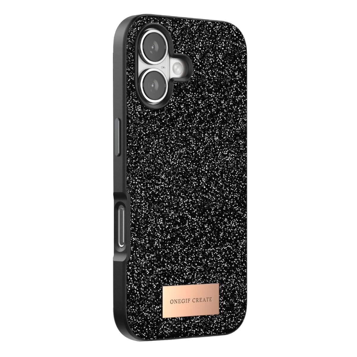 Onegif Apple İphone 17 Bright Simli Kapak - Siyah Onegif Apple İphone 17 Bright Simli Kapak - Siyah
