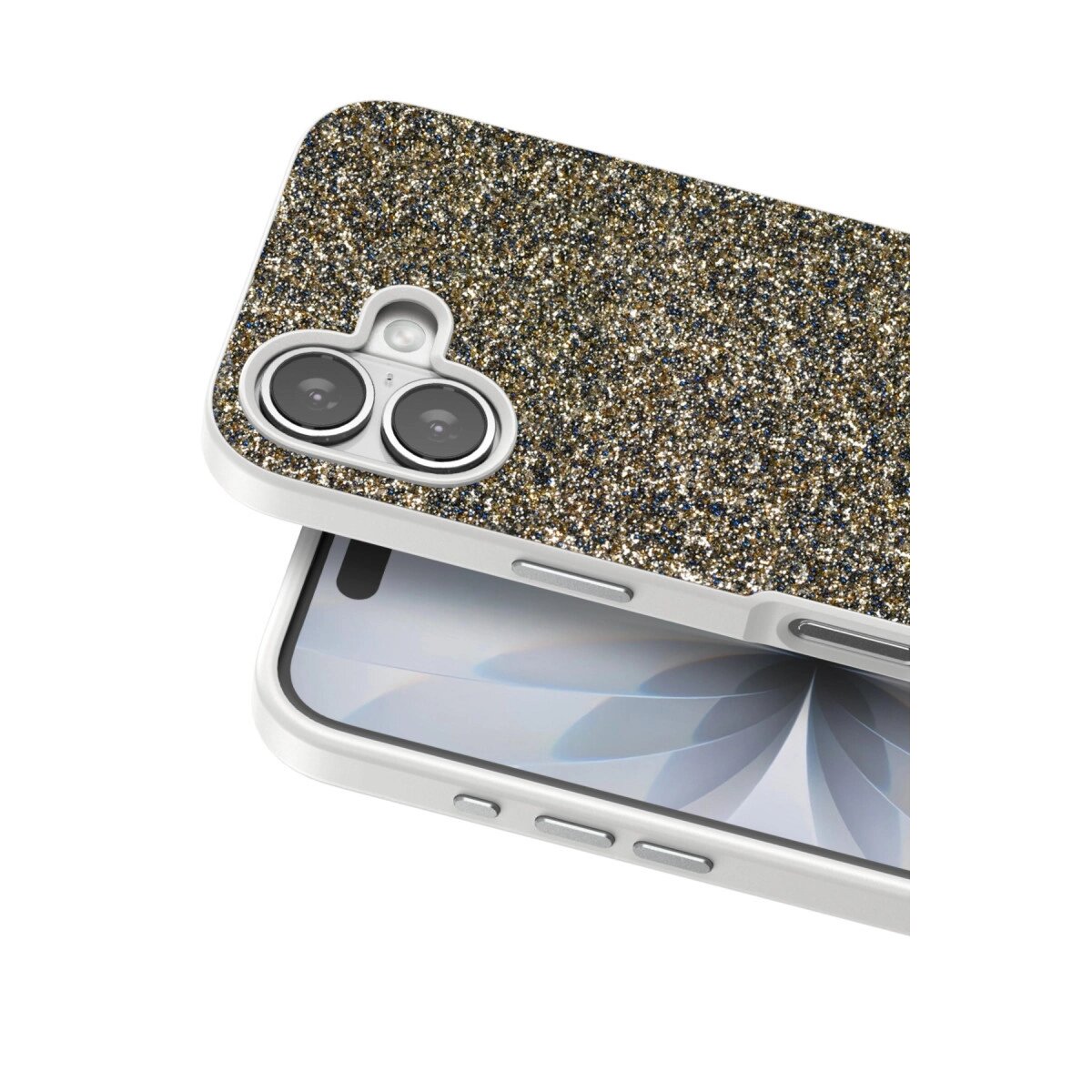 Onegif Apple İphone 17 Bright Simli Kapak - Çöl Titanyum Onegif Apple İphone 17 Bright Simli Kapak - Çöl Titanyum