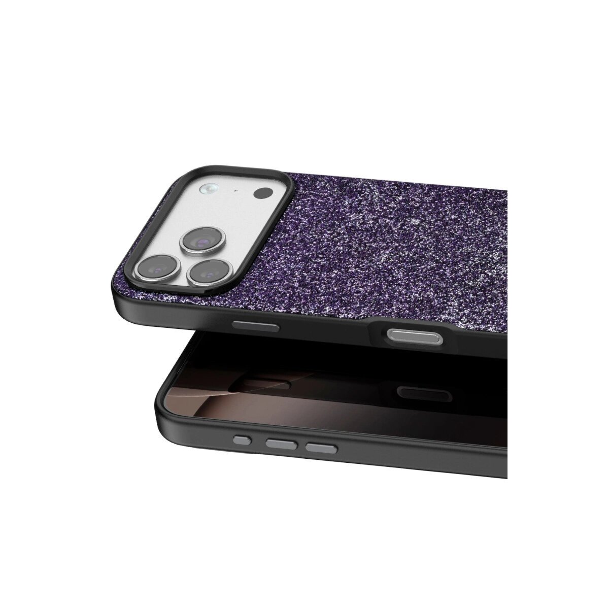 Onegif Apple İphone 17 Pro Max Bright Simli Kapak - Derin Mor Onegif Apple İphone 17 Pro Max Bright Simli Kapak - Derin Mor