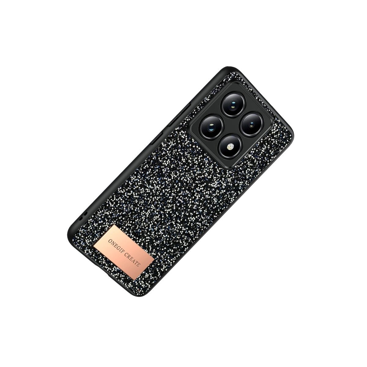 Onegif Xiaomi Mi 14t Pro Bright Simli Kapak - Siyah Onegif Xiaomi Mi 14t Pro Bright Simli Kapak - Siyah