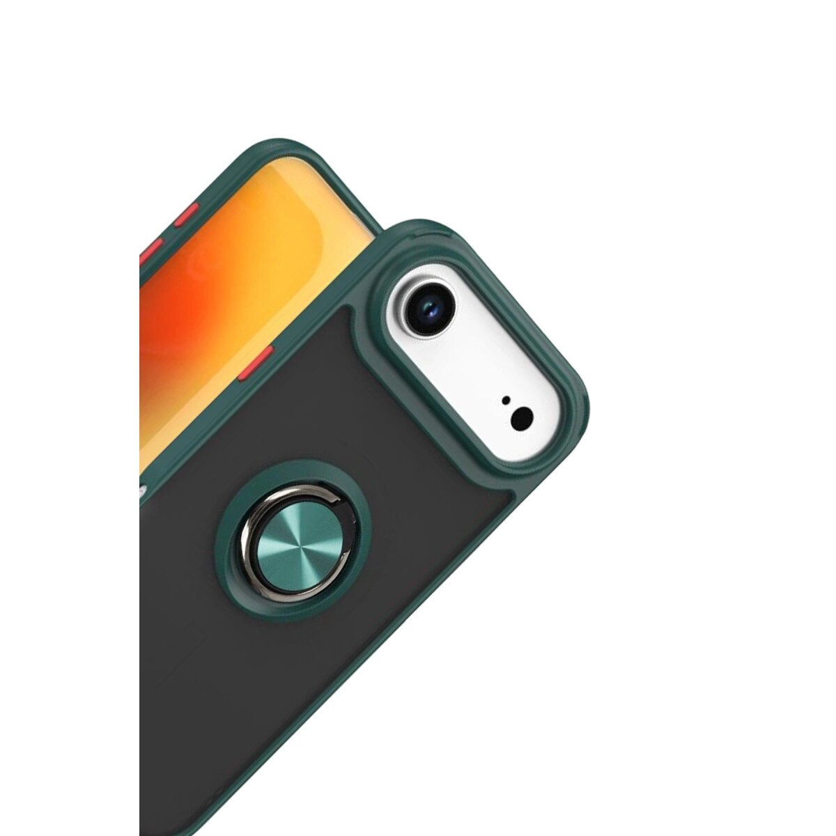 Apple İphone 17 Air Montreal Yüzüklü Silikon Kapak - Yeşil Apple İphone 17 Air Montreal Yüzüklü Silikon Kapak - Yeşil