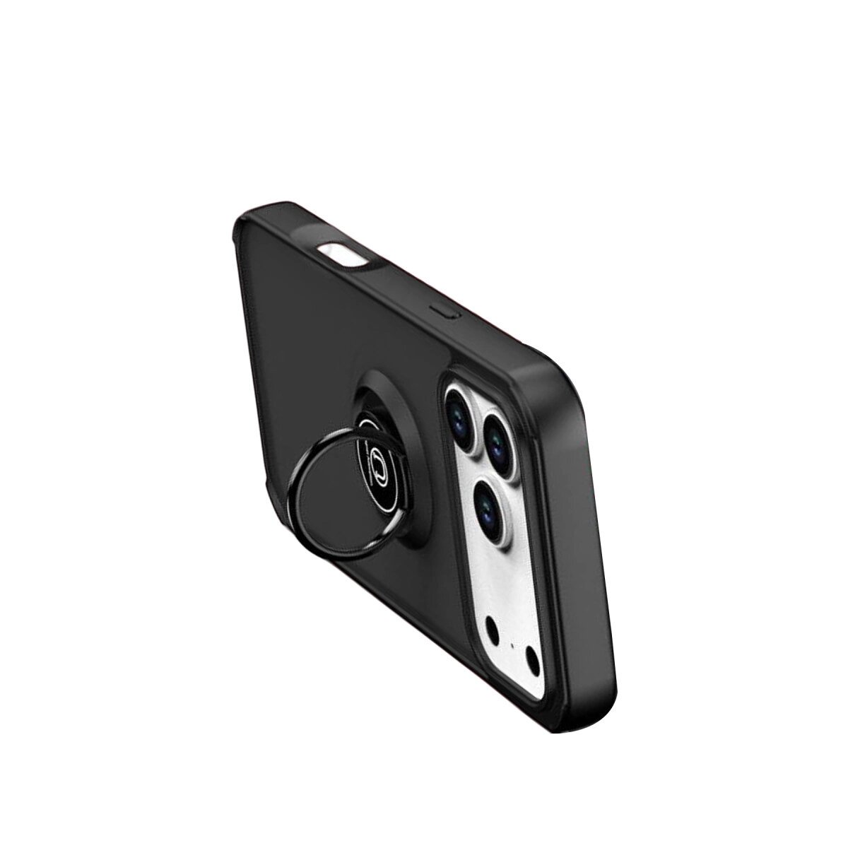 Apple İphone 17 Pro Max Montreal Yüzüklü Silikon Kapak - Siyah Apple İphone 17 Pro Max Montreal Yüzüklü Silikon Kapak - Siyah