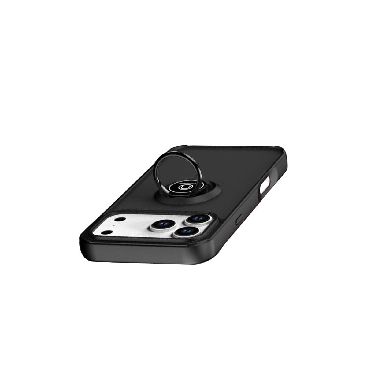 Apple İphone 17 Pro Max Montreal Yüzüklü Silikon Kapak - Siyah Apple İphone 17 Pro Max Montreal Yüzüklü Silikon Kapak - Siyah