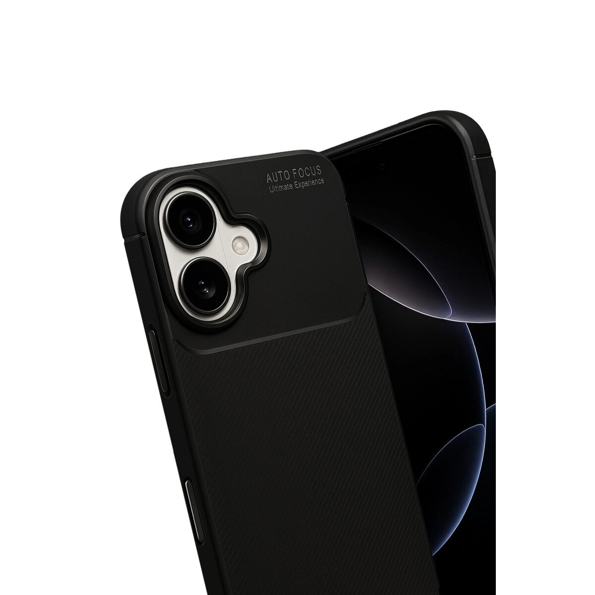 Apple İphone 17 Auto Focus Karbon Kapak - Siyah