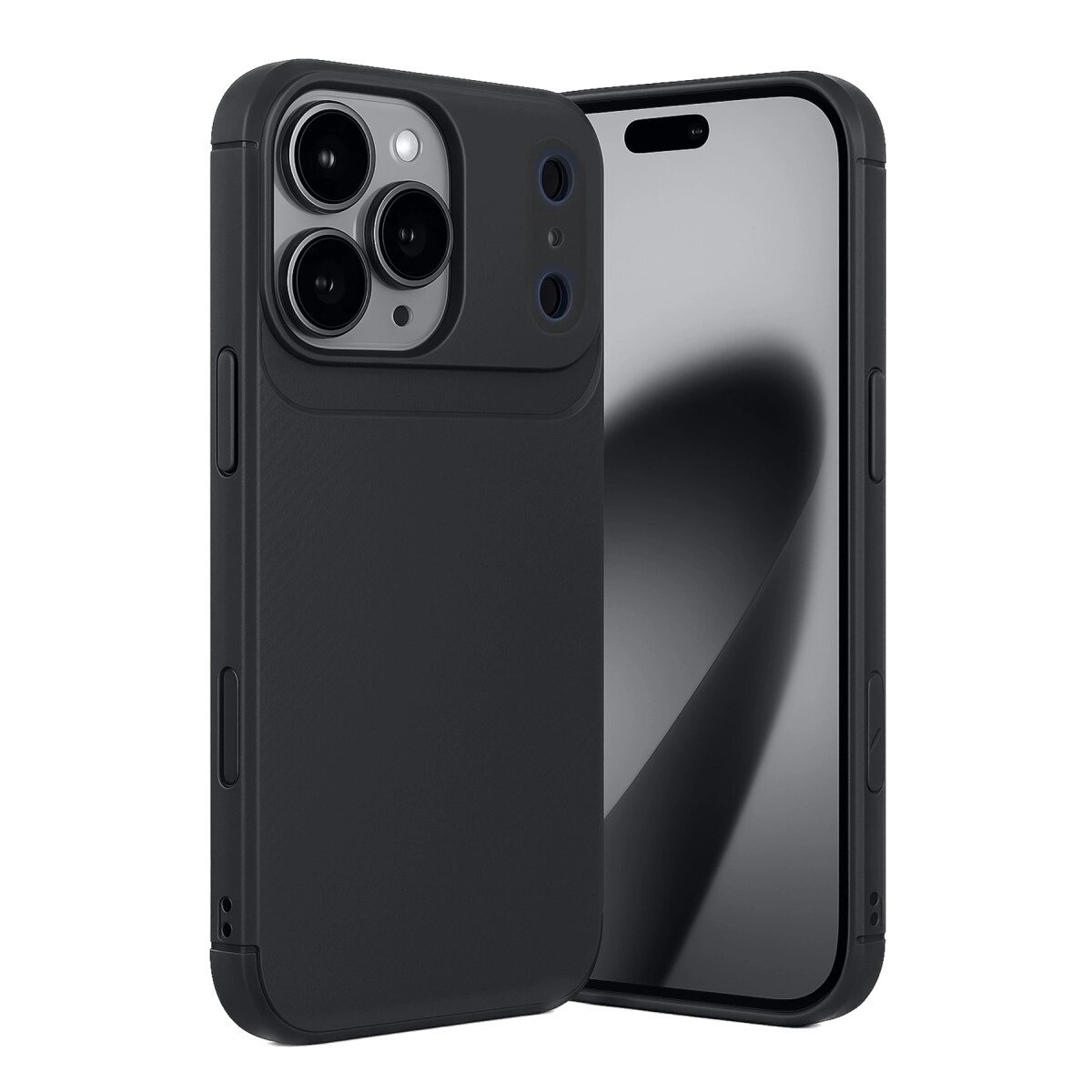 Apple İphone 17 Pro Max Auto Focus Karbon Kapak - Siyah