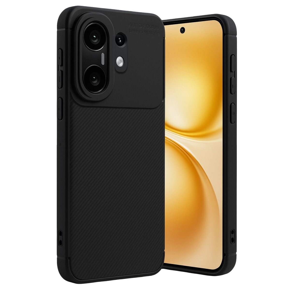 Vivo X200 Fe Auto Focus Karbon Kapak - Siyah Vivo X200 Fe Auto Focus Karbon Kapak - Siyah