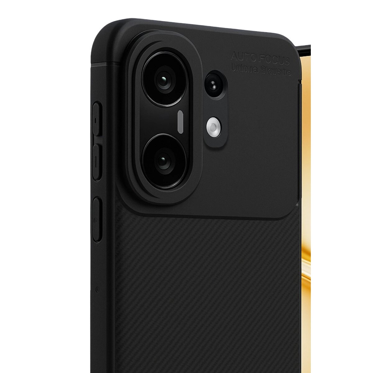 Vivo X200 Fe Auto Focus Karbon Kapak - Siyah Vivo X200 Fe Auto Focus Karbon Kapak - Siyah