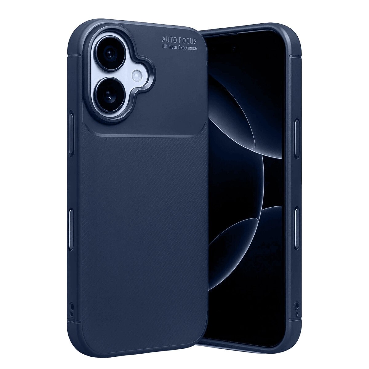 Apple İphone 17 Auto Focus Karbon Kapak - Lacivert Apple İphone 17 Auto Focus Karbon Kapak - Lacivert