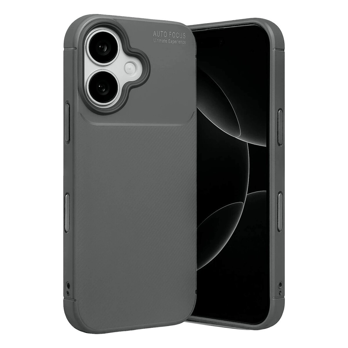 Apple İphone 17 Auto Focus Karbon Kapak - Gri Apple İphone 17 Auto Focus Karbon Kapak - Gri
