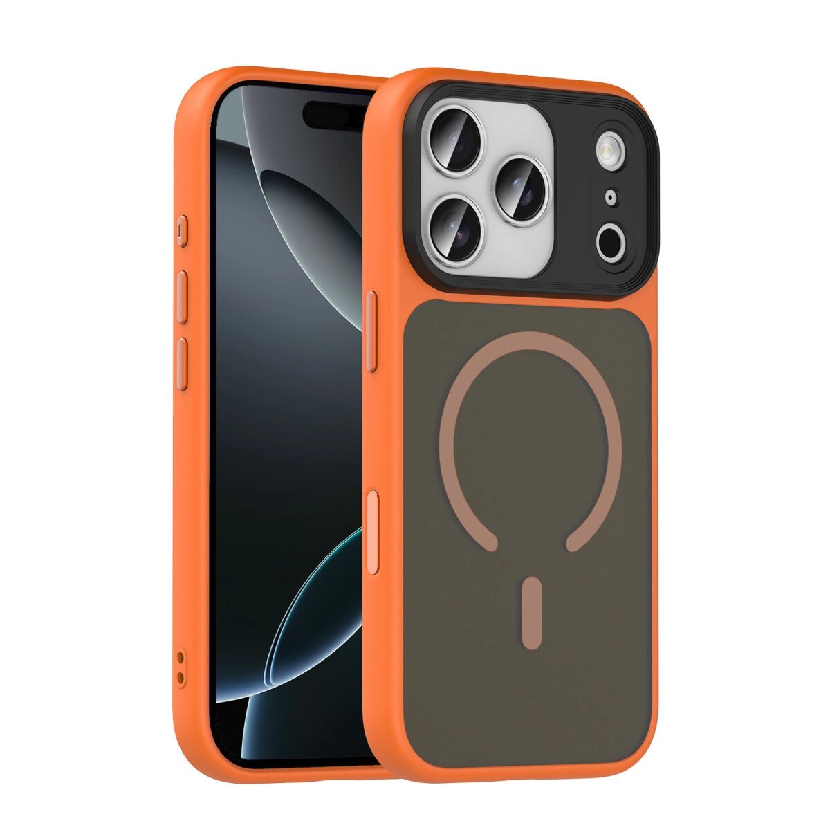 Joko Apple İphone 17 Pro Max Megane Magsafe Kapak - Turuncu Joko Apple İphone 17 Pro Max Megane Magsafe Kapak - Turuncu