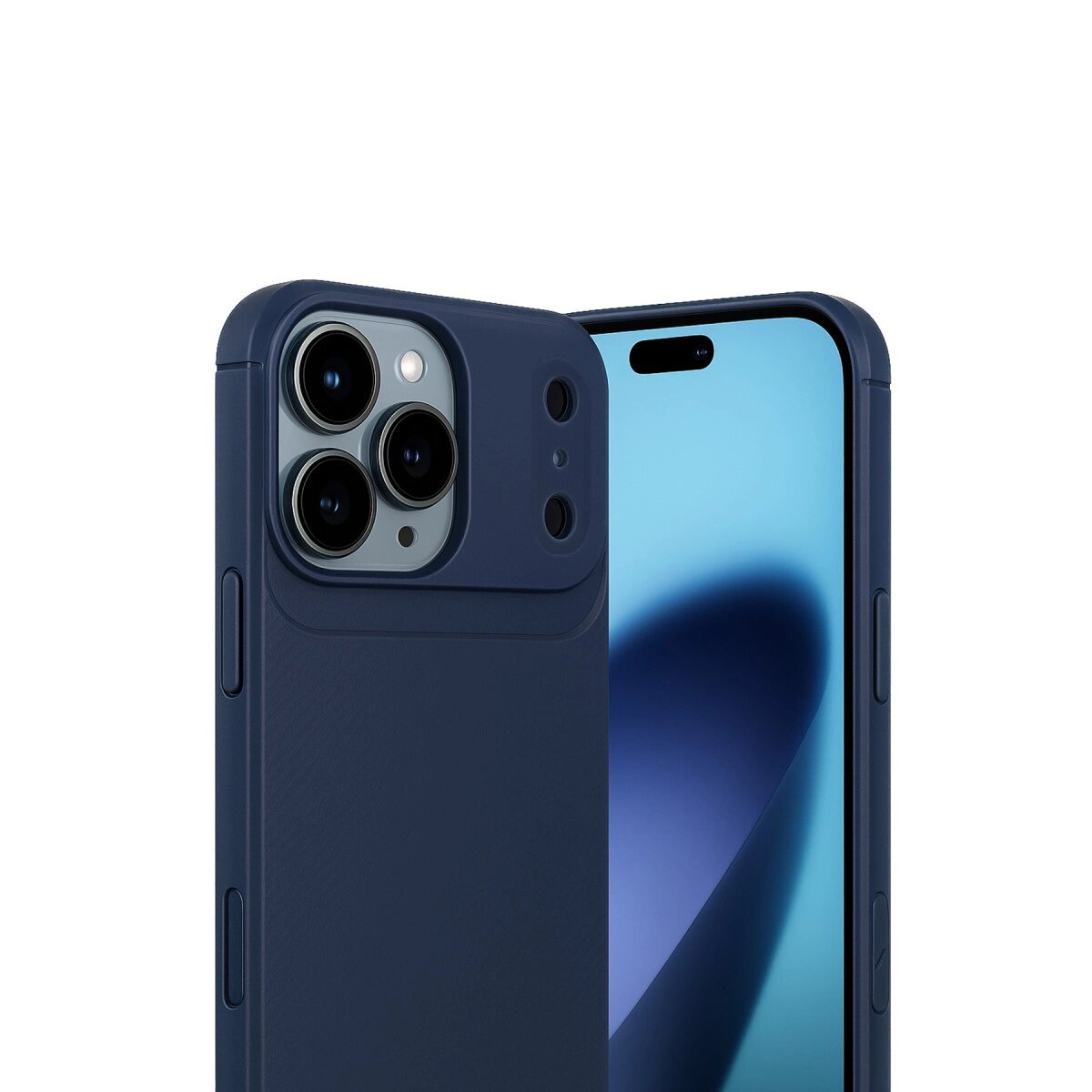 Apple İphone 17 Pro Max Auto Focus Karbon Kapak - Lacivert Apple İphone 17 Pro Max Auto Focus Karbon Kapak - Lacivert