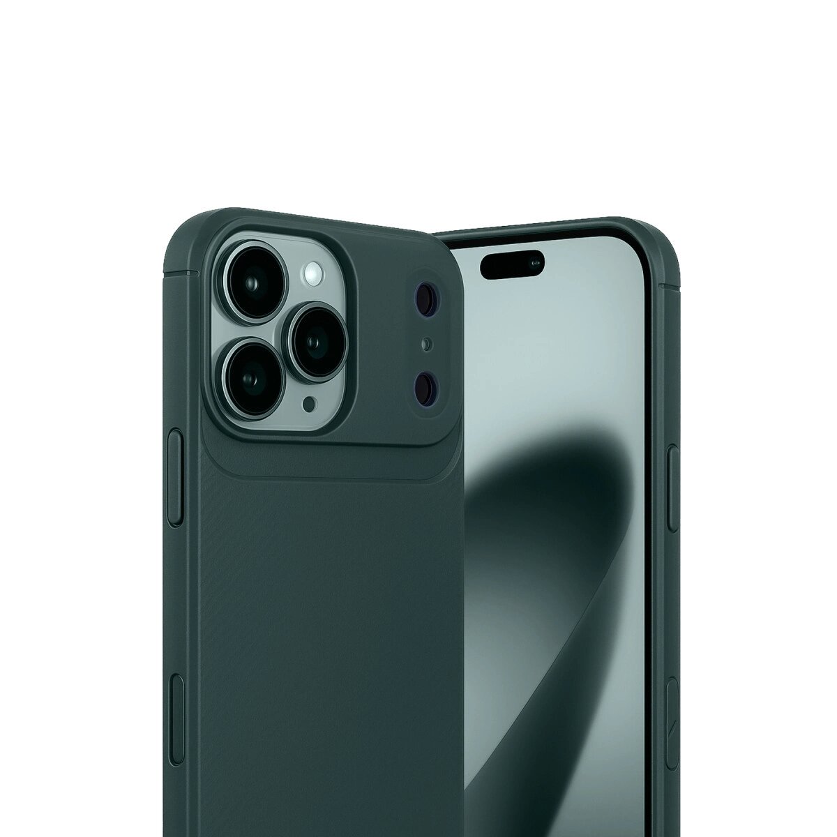 Apple İphone 17 Pro Max Auto Focus Karbon Kapak - Koyu Yeşil Apple İphone 17 Pro Max Auto Focus Karbon Kapak - Koyu Yeşil