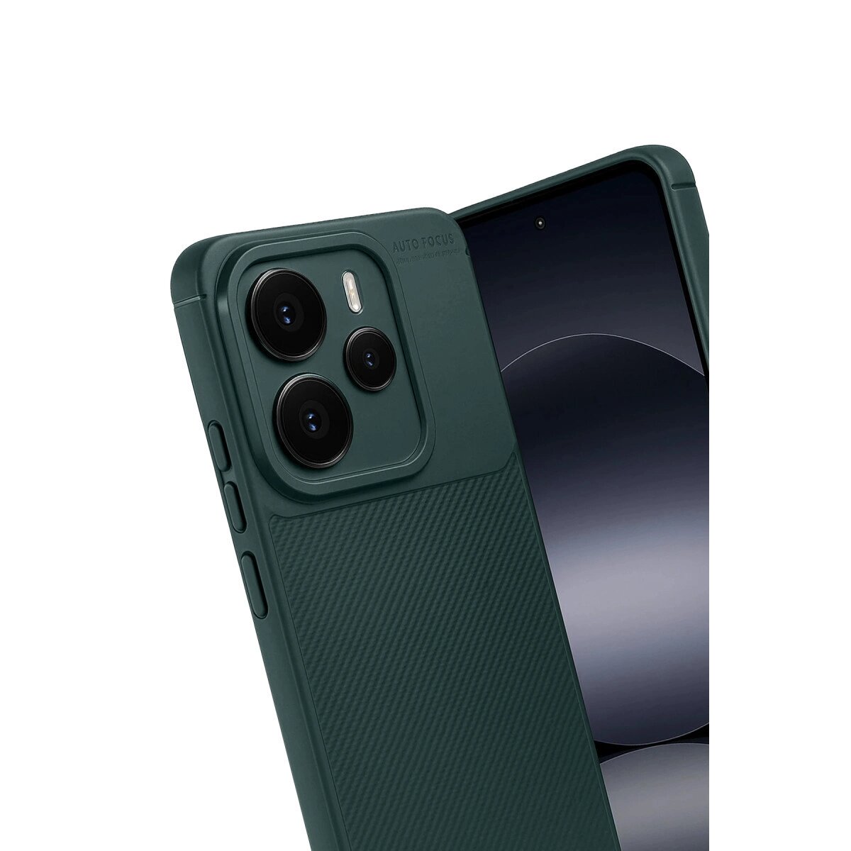 Xiaomi Note 14 5g Auto Focus Karbon Kapak - Koyu Yeşil Xiaomi Note 14 5g Auto Focus Karbon Kapak - Koyu Yeşil
