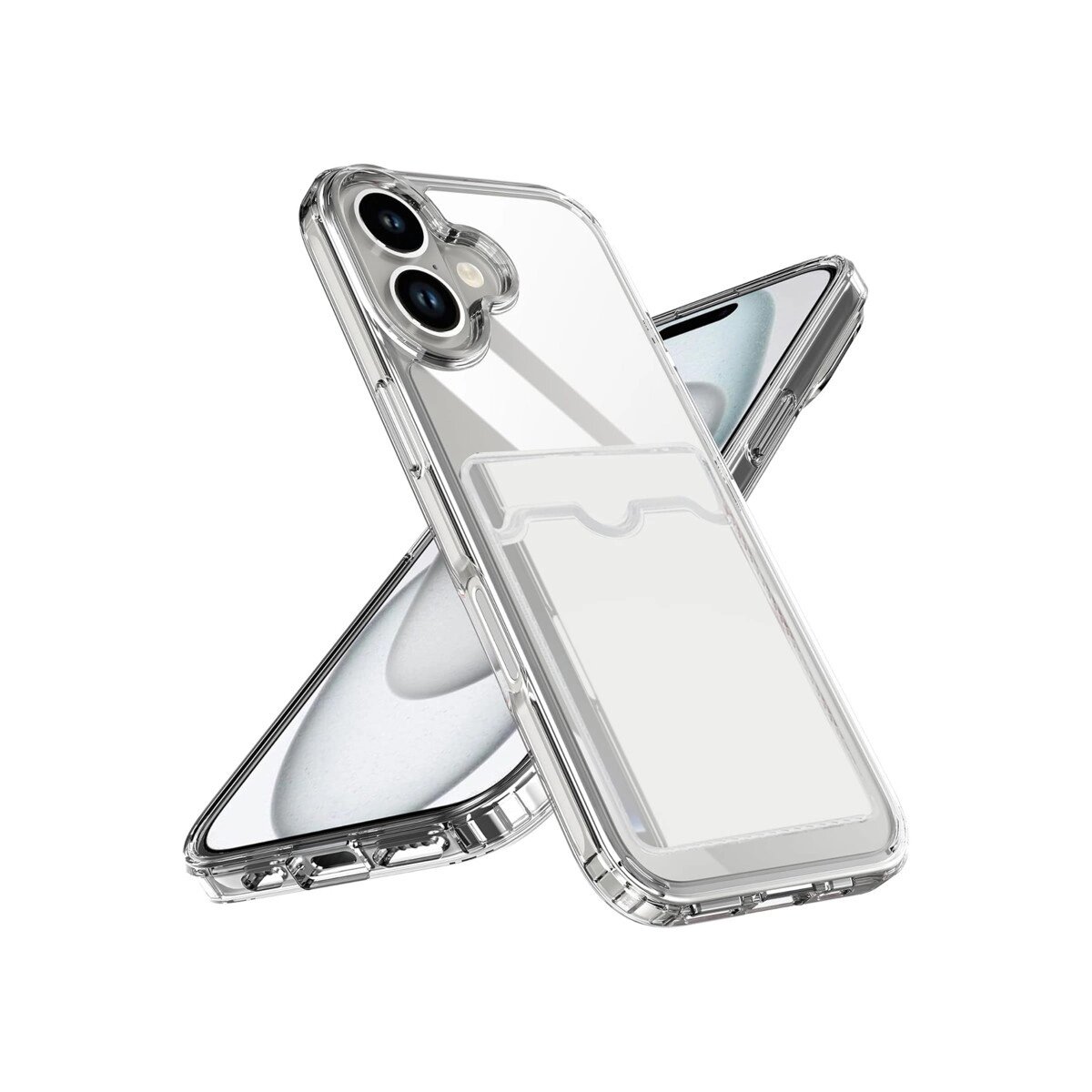 Apple İphone 17 Kart Şeffaf Silikon - Şeffaf
