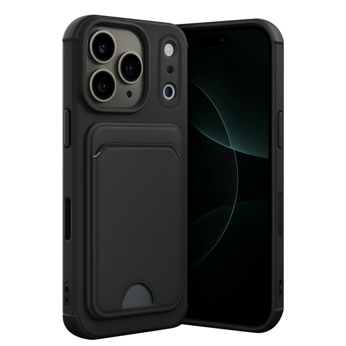 Apple İphone 17 Pro Max Kelvin Kartvizitli Silikon - Siyah Apple İphone 17 Pro Max Kelvin Kartvizitli Silikon - Siyah