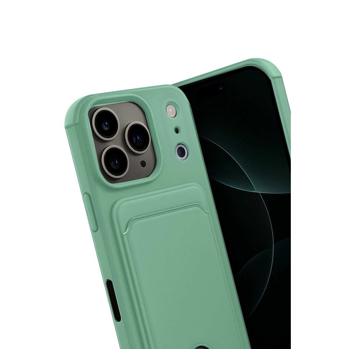 Apple İphone 17 Pro Kelvin Kartvizitli Silikon - Açık Yeşil Apple İphone 17 Pro Kelvin Kartvizitli Silikon - Açık Yeşil