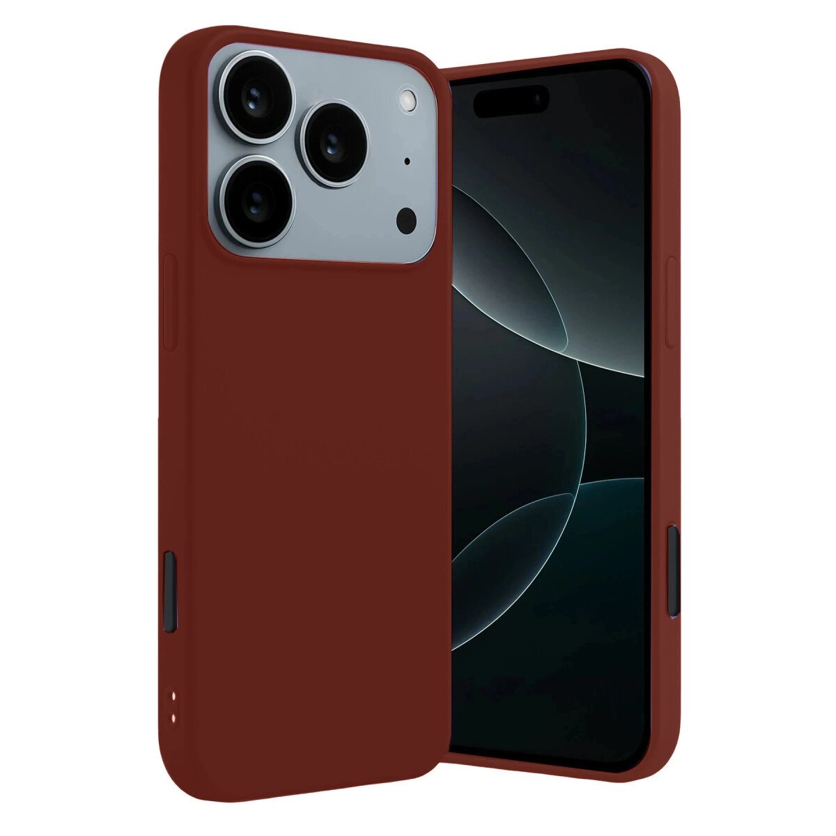 Apple İphone 17 Pro First Silikon - Bordo Apple İphone 17 Pro First Silikon - Bordo