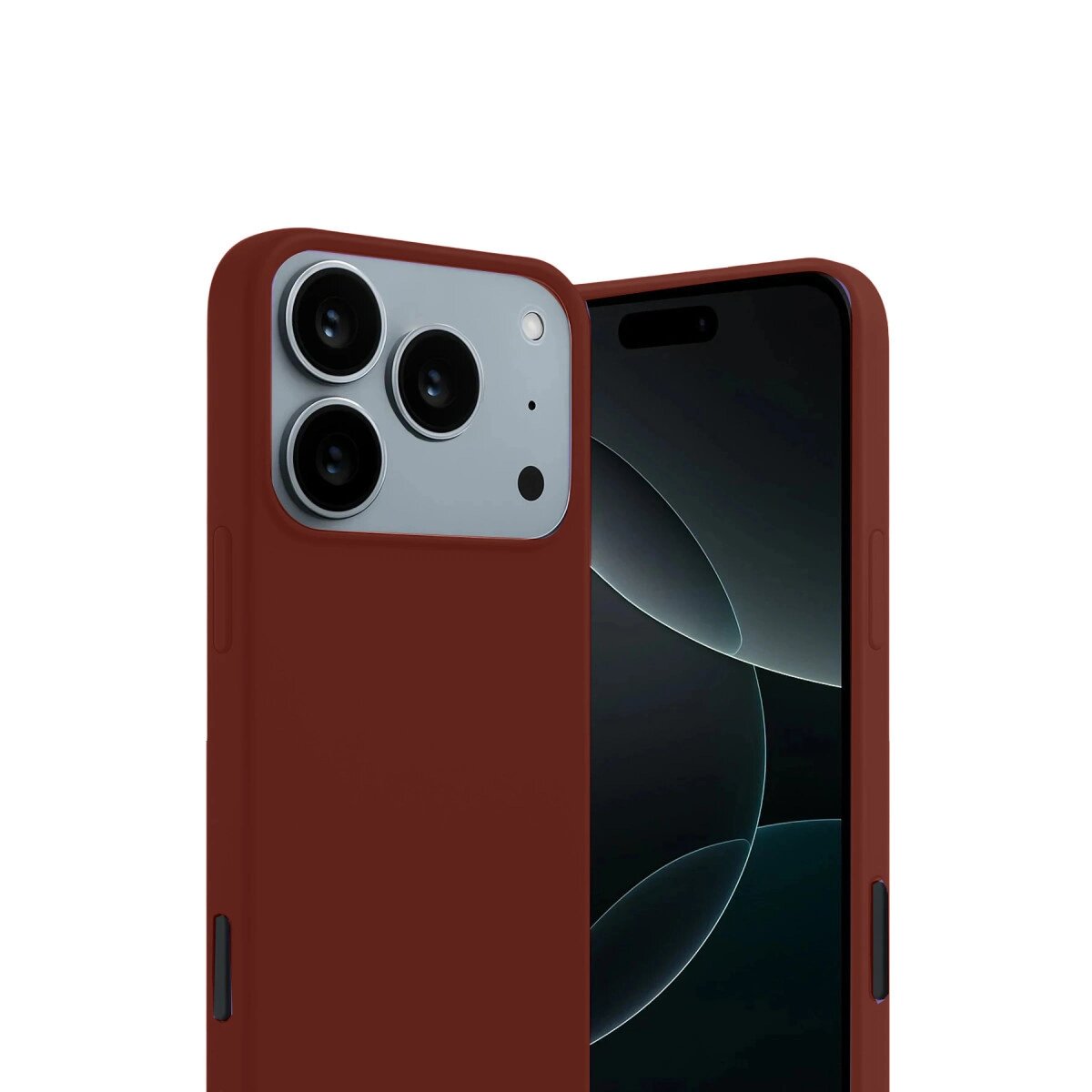 Apple İphone 17 Pro First Silikon - Bordo Apple İphone 17 Pro First Silikon - Bordo