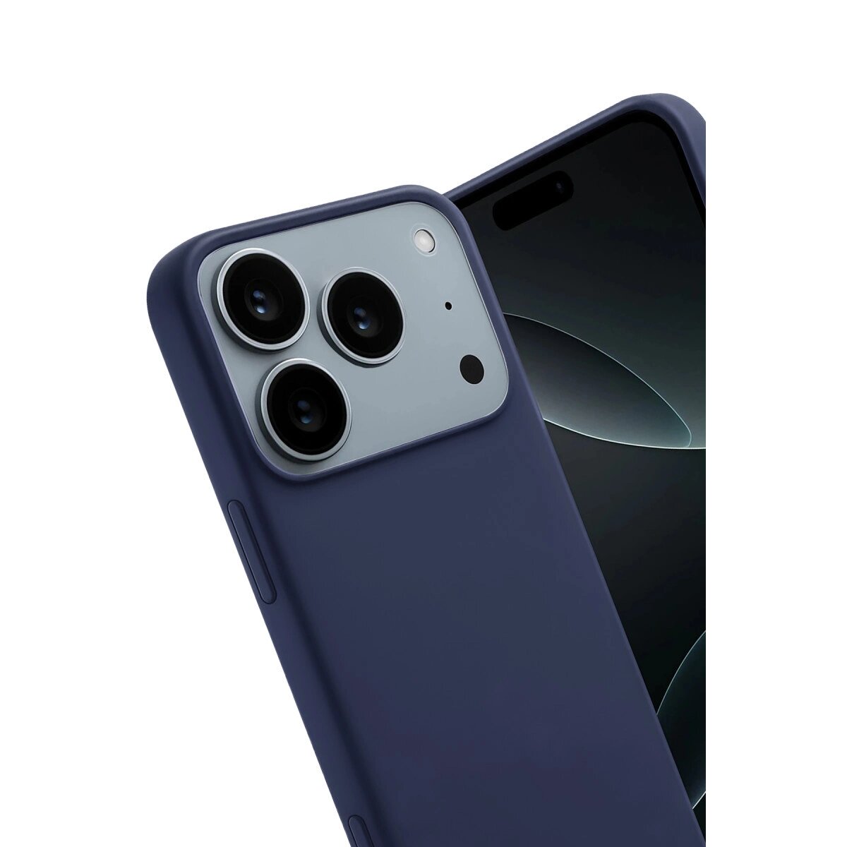 Apple İphone 17 Pro Max First Silikon - Lacivert Apple İphone 17 Pro Max First Silikon - Lacivert
