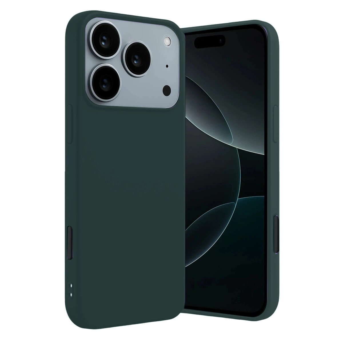 Apple İphone 17 Pro Max First Silikon - Koyu Yeşil