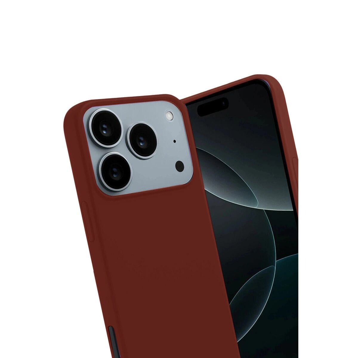 Apple İphone 17 Pro Max First Silikon - Bordo Apple İphone 17 Pro Max First Silikon - Bordo