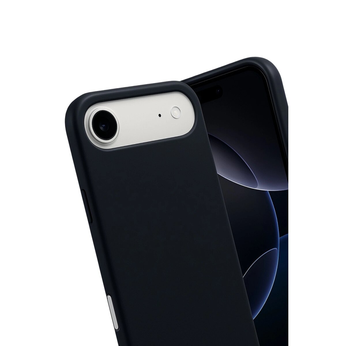 Apple İphone 17 Air Nano İçi Kadife Silikon - Siyah Apple İphone 17 Air Nano İçi Kadife Silikon - Siyah