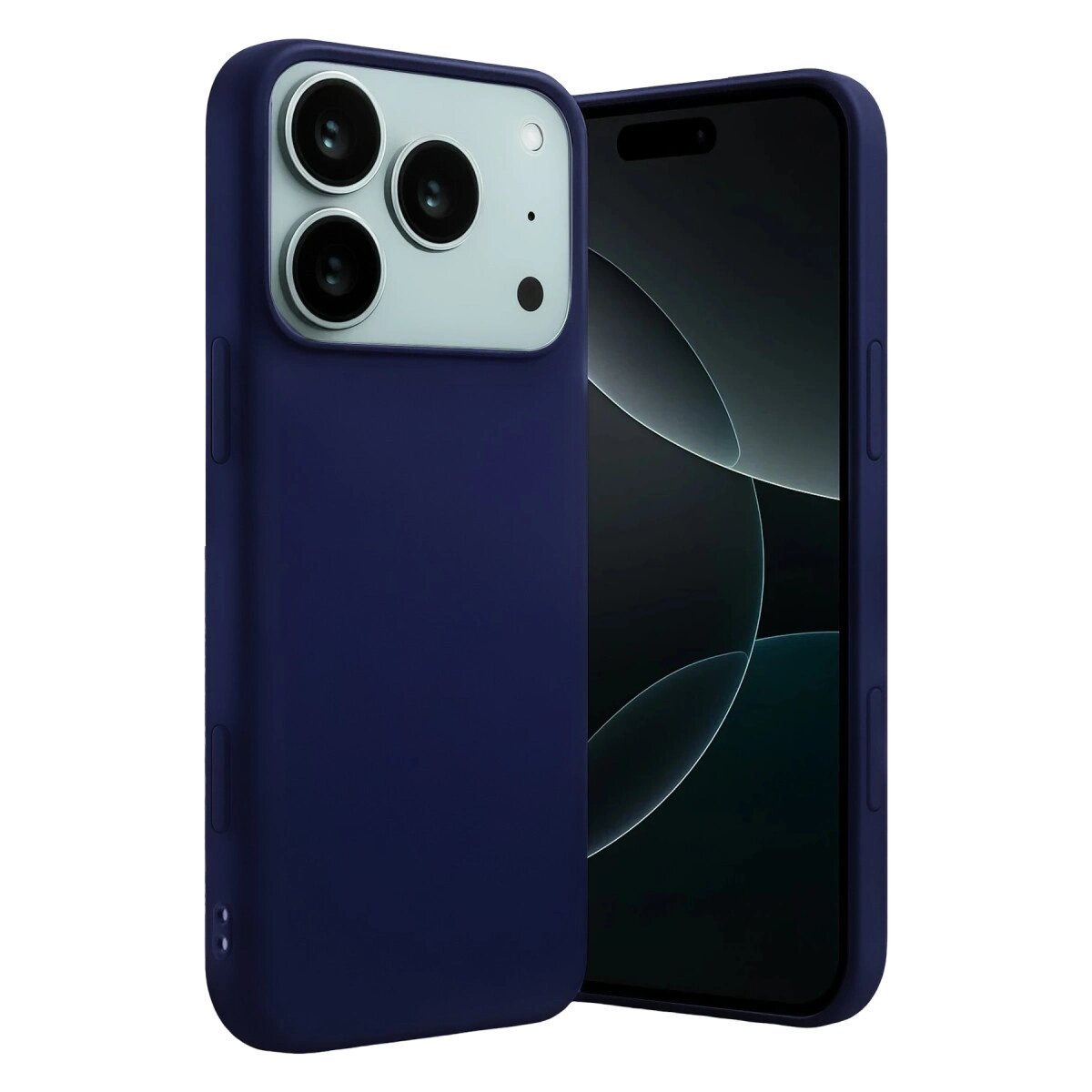 Apple İphone 17 Pro Nano İçi Kadife Silikon - Lacivert Apple İphone 17 Pro Nano İçi Kadife Silikon - Lacivert