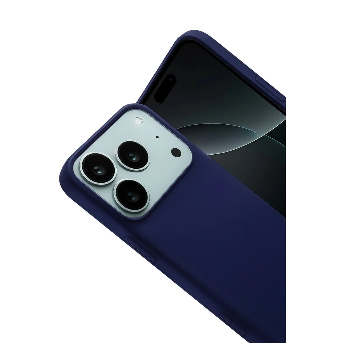 Apple İphone 17 Pro Nano İçi Kadife Silikon - Lacivert Apple İphone 17 Pro Nano İçi Kadife Silikon - Lacivert