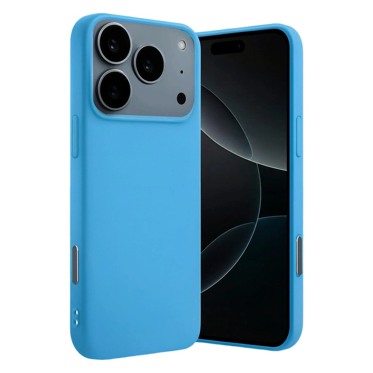 Apple İphone 17 Pro Nano İçi Kadife Silikon - Mavi Apple İphone 17 Pro Nano İçi Kadife Silikon - Mavi