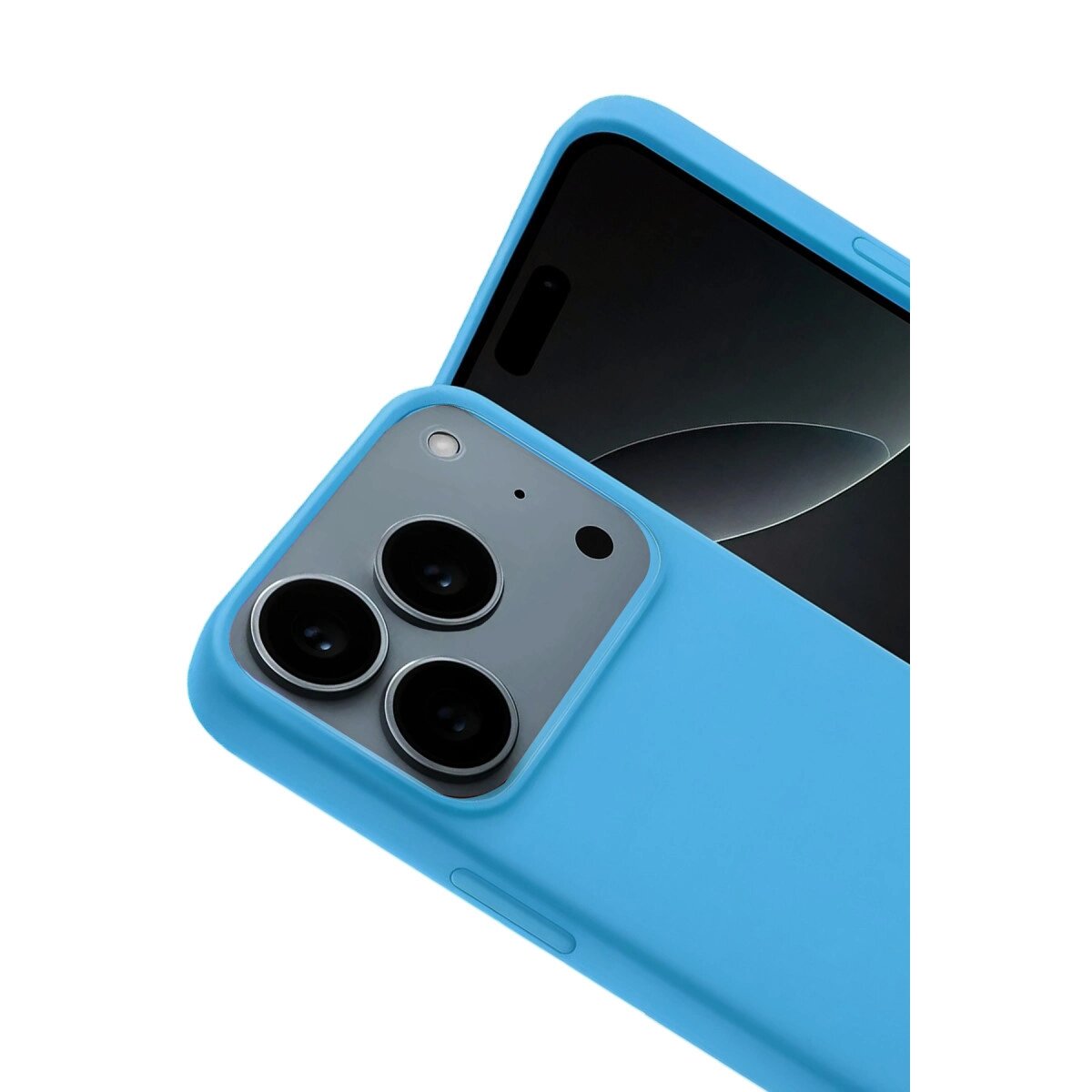 Apple İphone 17 Pro Nano İçi Kadife Silikon - Mavi Apple İphone 17 Pro Nano İçi Kadife Silikon - Mavi