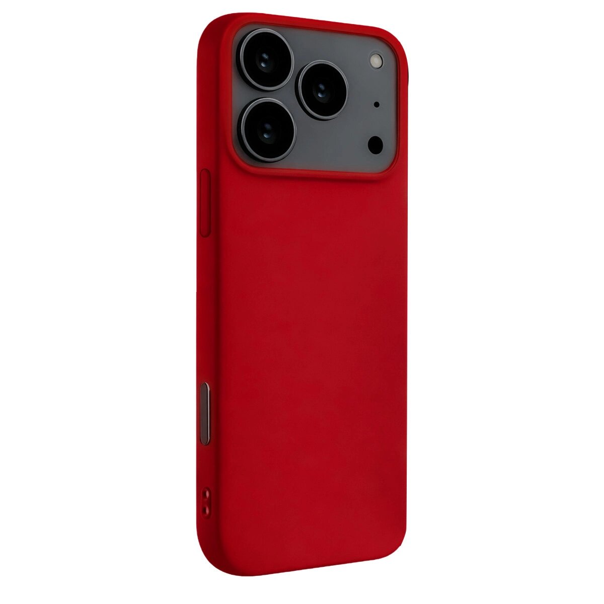 Apple İphone 17 Pro Max Nano İçi Kadife Silikon - Kırmızı Apple İphone 17 Pro Max Nano İçi Kadife Silikon - Kırmızı