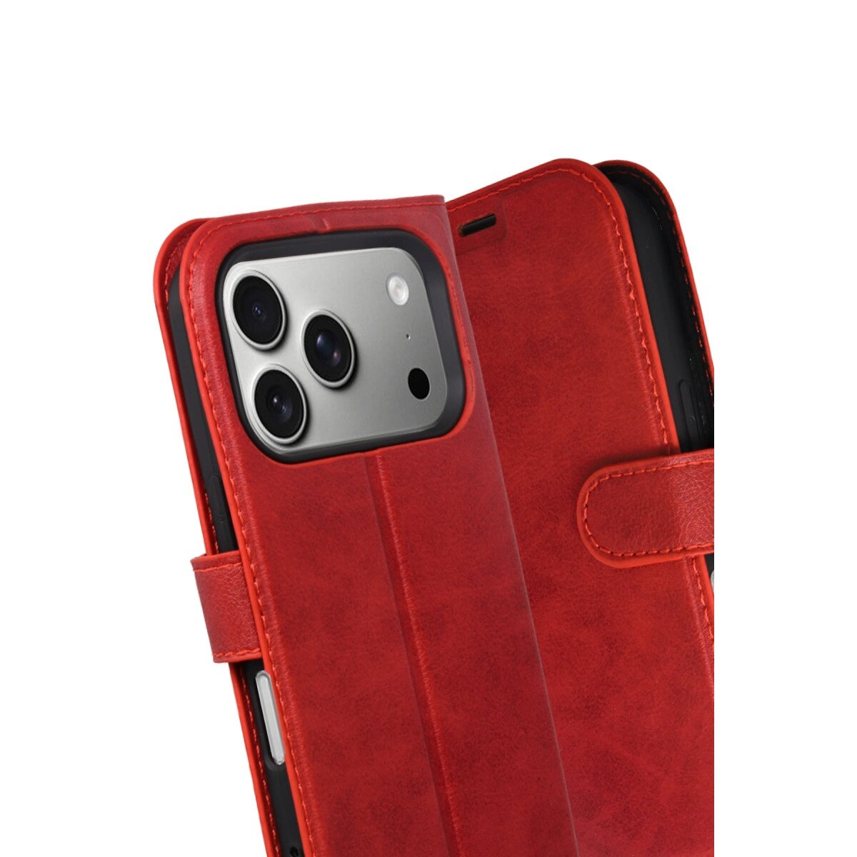 Apple İphone 17 Pro Trend S Plus Kapaklı Kılıf - Kırmızı Apple İphone 17 Pro Trend S Plus Kapaklı Kılıf - Kırmızı
