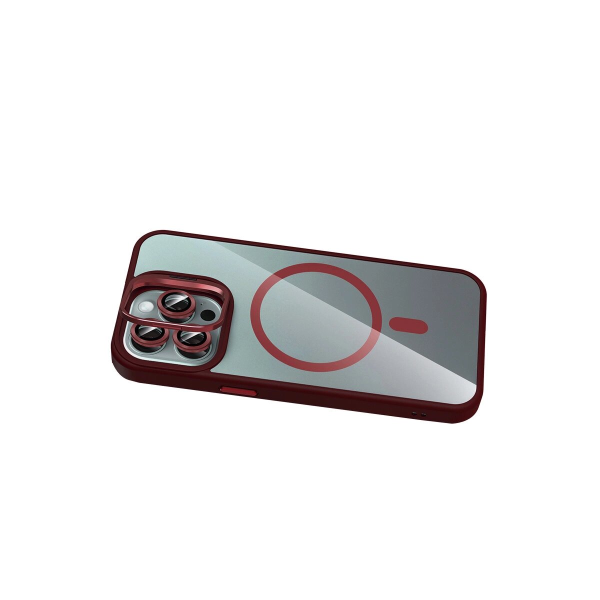 Joko Apple İphone 15 Pro Max Remim Lensli Magsafe Standlı Kapak - Bordo Joko Apple İphone 15 Pro Max Remim Lensli Magsafe Standlı Kapak - Bordo