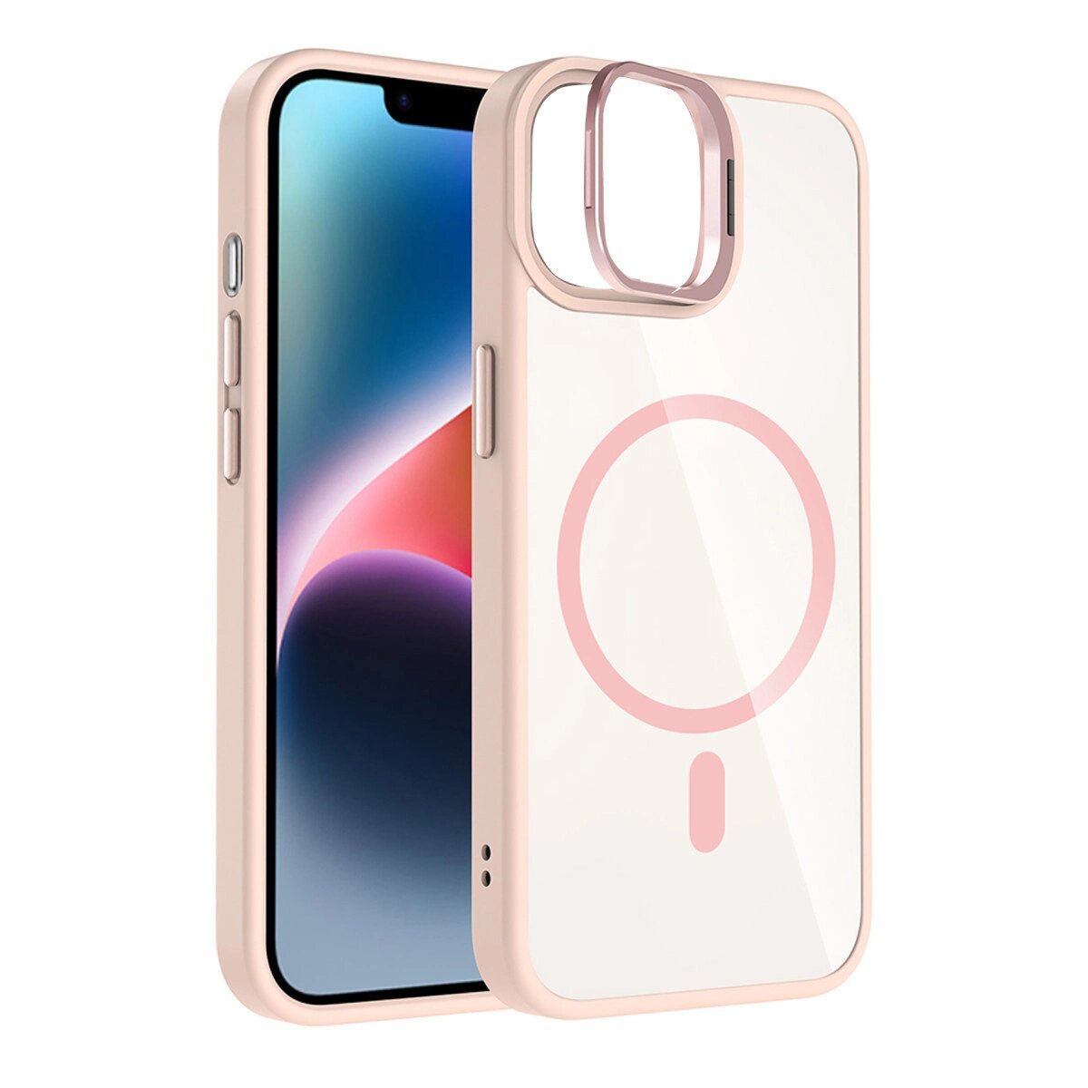 Joko Apple İphone 11 Remim Lensli Magsafe Standlı Kapak - Pembe Joko Apple İphone 11 Remim Lensli Magsafe Standlı Kapak - Pembe