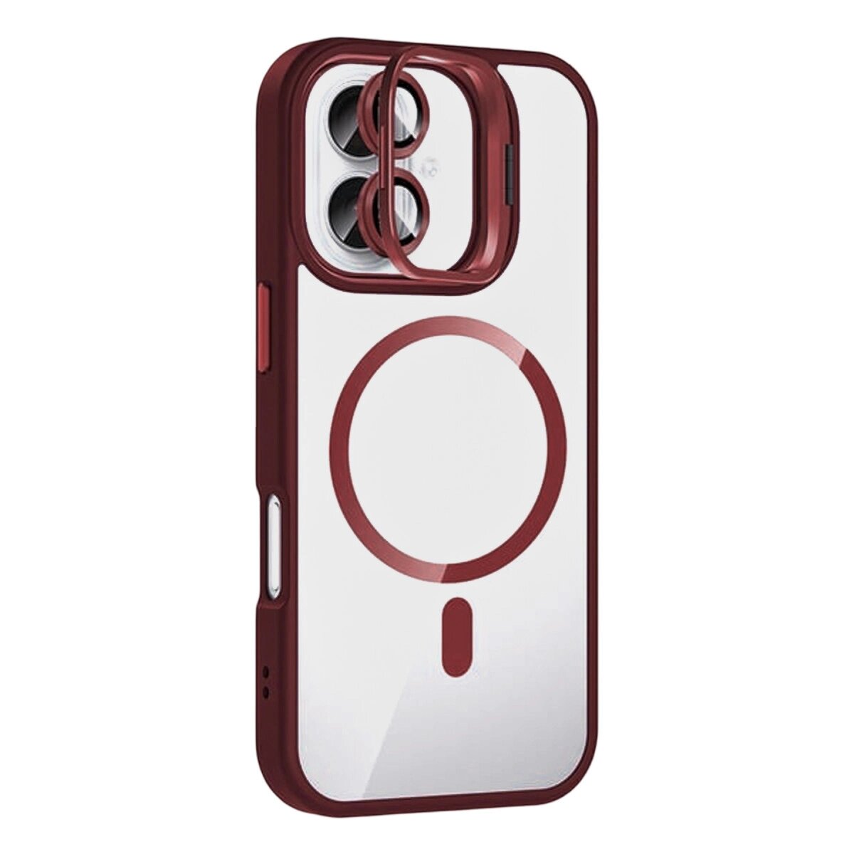 Joko Apple İphone 16 Remim Lensli Magsafe Standlı Kapak - Bordo Joko Apple İphone 16 Remim Lensli Magsafe Standlı Kapak - Bordo