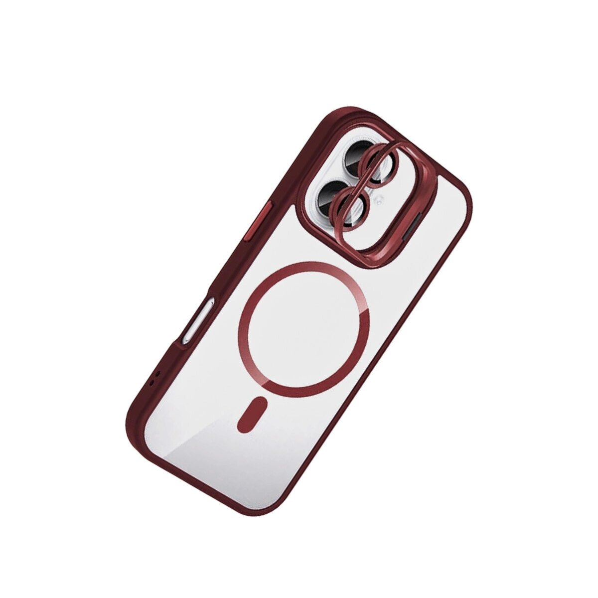 Joko Apple İphone 16 Remim Lensli Magsafe Standlı Kapak - Bordo Joko Apple İphone 16 Remim Lensli Magsafe Standlı Kapak - Bordo