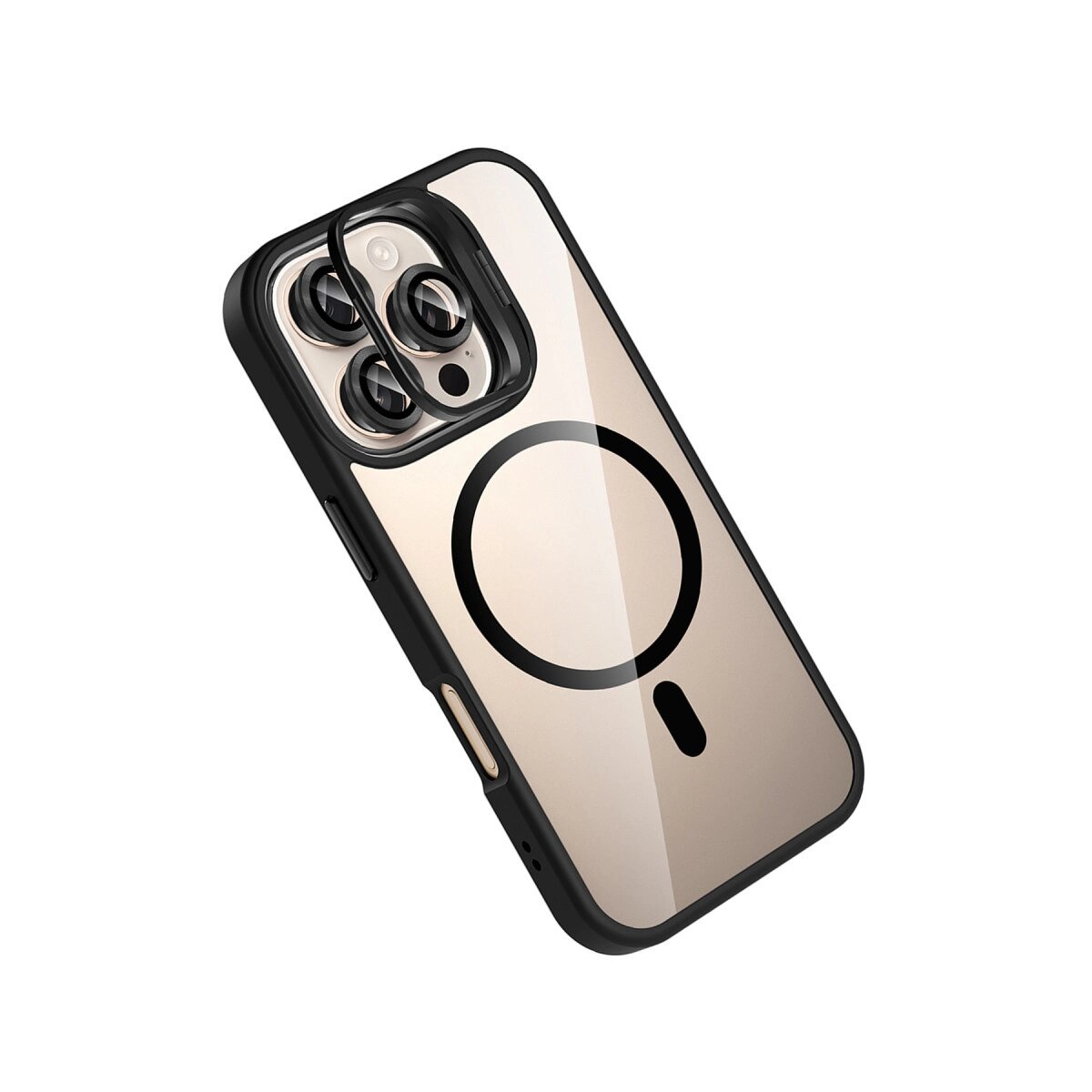 Joko Apple İphone 16 Pro Remim Lensli Magsafe Standlı Kapak - Siyah Joko Apple İphone 16 Pro Remim Lensli Magsafe Standlı Kapak - Siyah