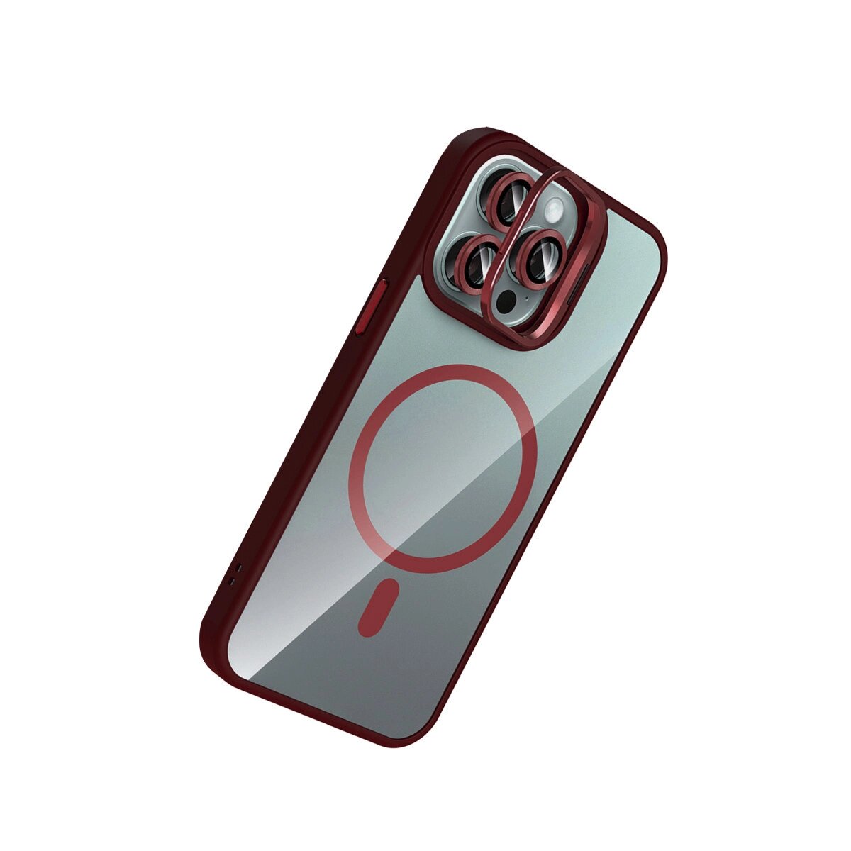 Joko Apple İphone 16 Pro Max Remim Lensli Magsafe Standlı Kapak - Bordo Joko Apple İphone 16 Pro Max Remim Lensli Magsafe Standlı Kapak - Bordo