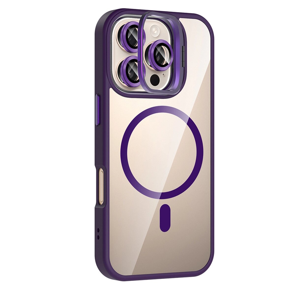 Joko Apple İphone 16 Pro Max Remim Lensli Magsafe Standlı Kapak - Derin Mor Joko Apple İphone 16 Pro Max Remim Lensli Magsafe Standlı Kapak - Derin Mor