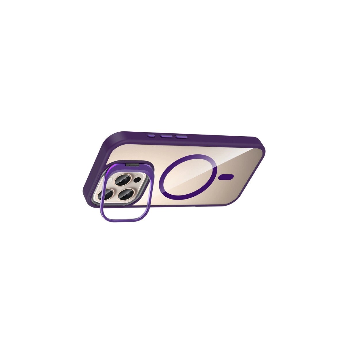 Joko Apple İphone 16 Pro Max Remim Lensli Magsafe Standlı Kapak - Derin Mor Joko Apple İphone 16 Pro Max Remim Lensli Magsafe Standlı Kapak - Derin Mor