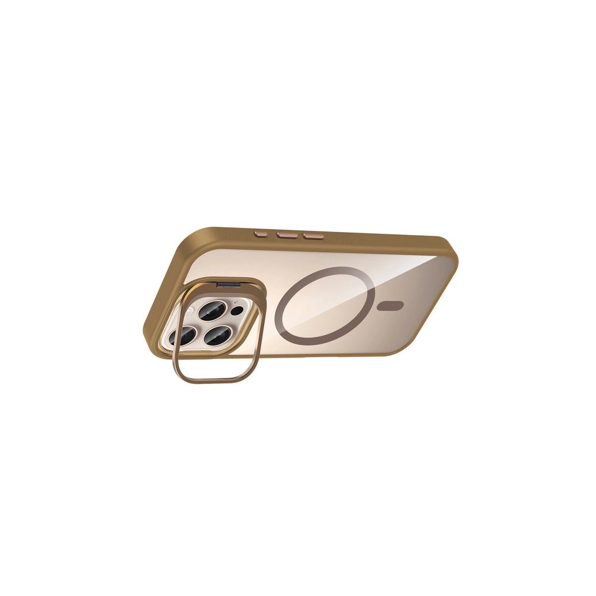 Joko Apple İphone 16 Pro Max Remim Lensli Magsafe Standlı Kapak - Kahverengi Joko Apple İphone 16 Pro Max Remim Lensli Magsafe Standlı Kapak - Kahverengi